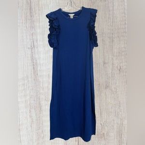 H&M Blue Ruffle Dress